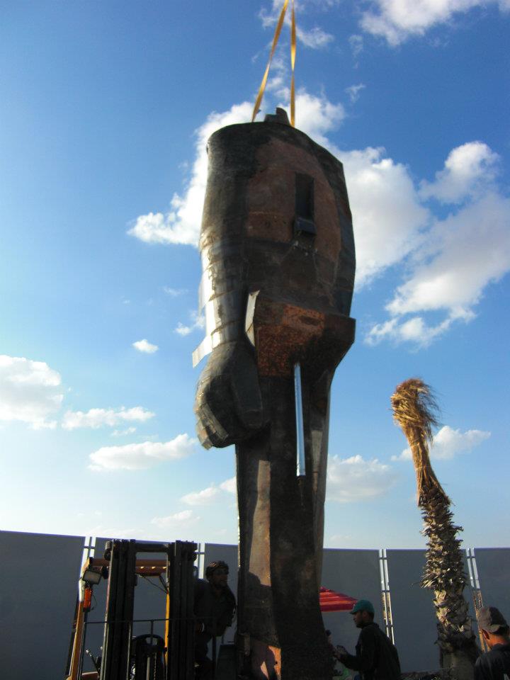 Alexander the Great - monumental sculpture in Cairo 2011