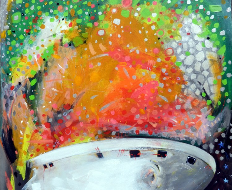 convoy ships 1, 200x120 cm Acrylic on canvas 2015