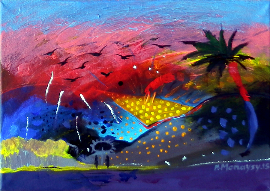 22 - 25x35 cm Acrylic on canvas